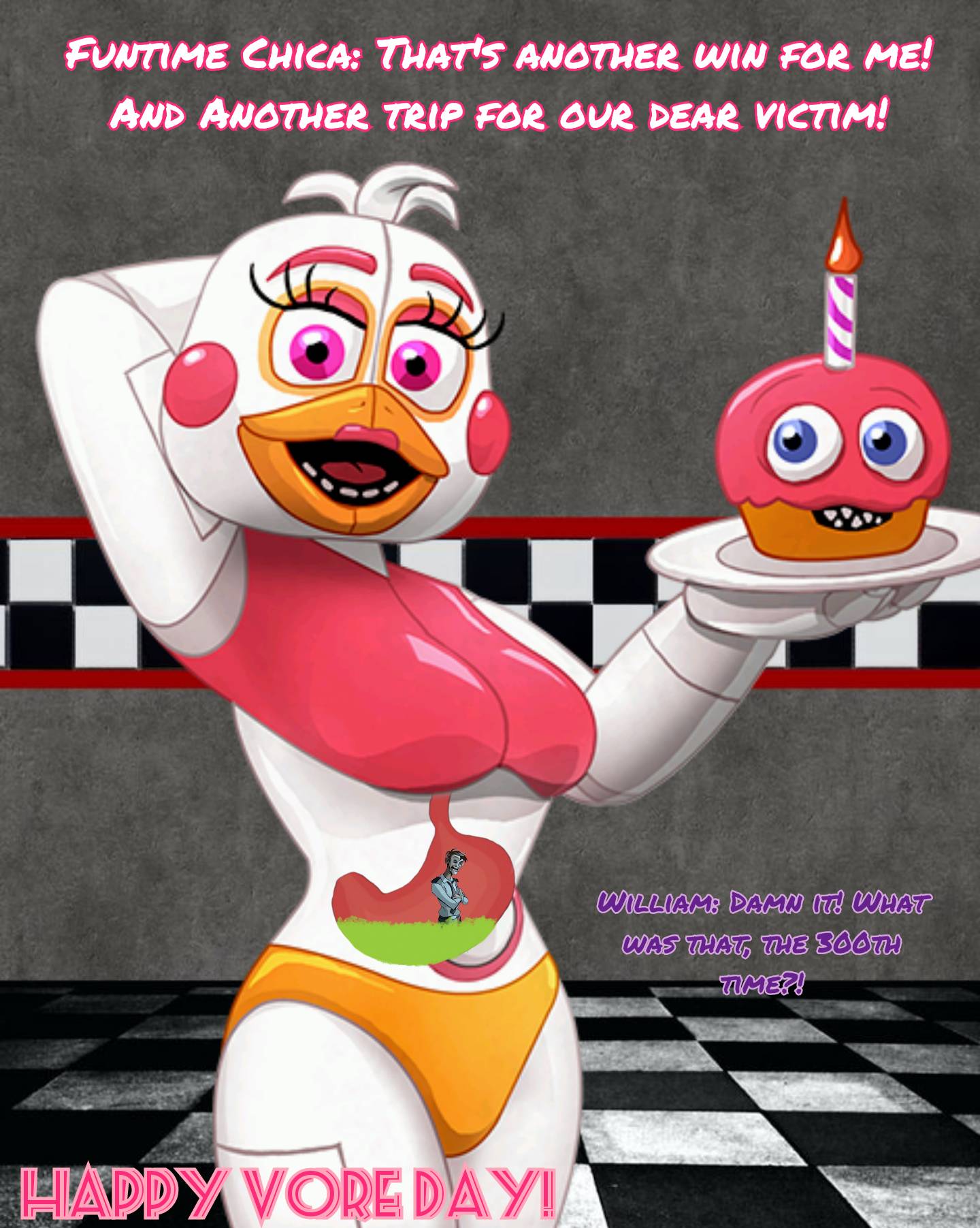 Funtime Chica / don't get distracted by Apolo018 on Newgrounds