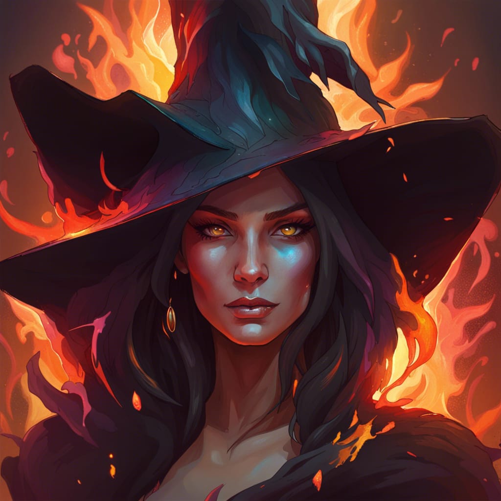 Fire Witch Ritual Fire witch by MarciaNunes on DeviantArt