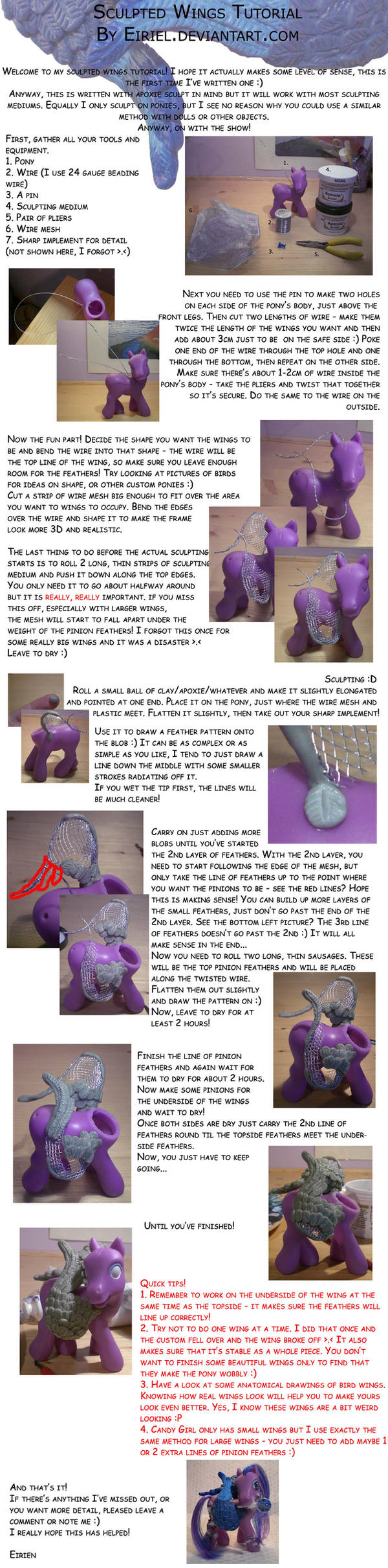 Wing Sculpting Tutorial by Eiriel