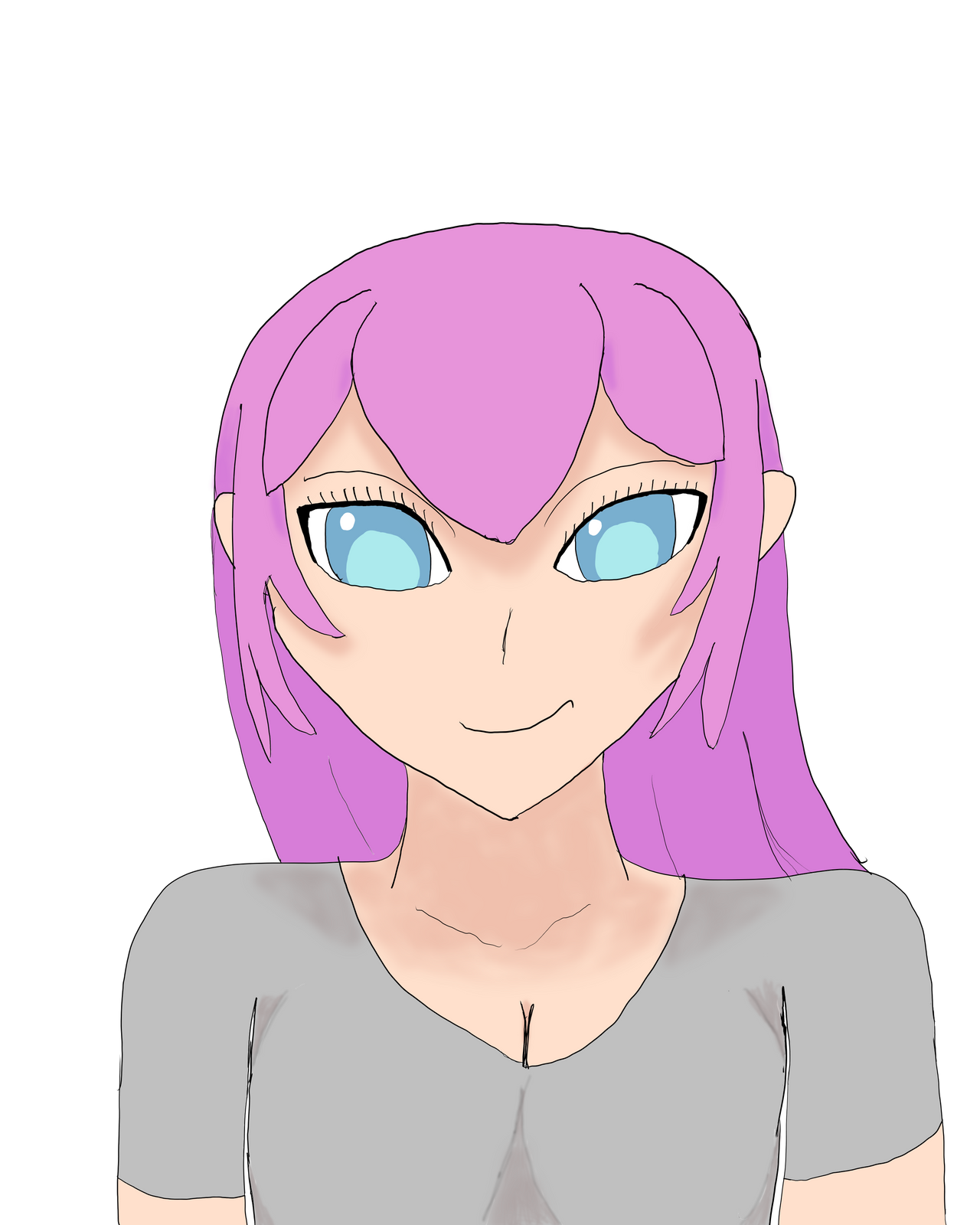 Pink Haired Anime Girl 27589530 by CecilRenders on DeviantArt
