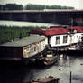 Abandoned floating Houses