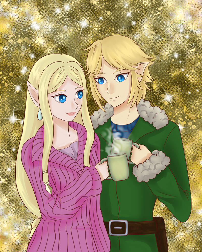 Hyrule Warriors.- Link and Zelda Christmas