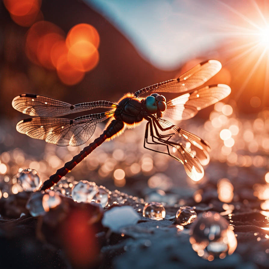 Dragonfly With Magma And Ice Emblems by SLICERAJ on DeviantArt