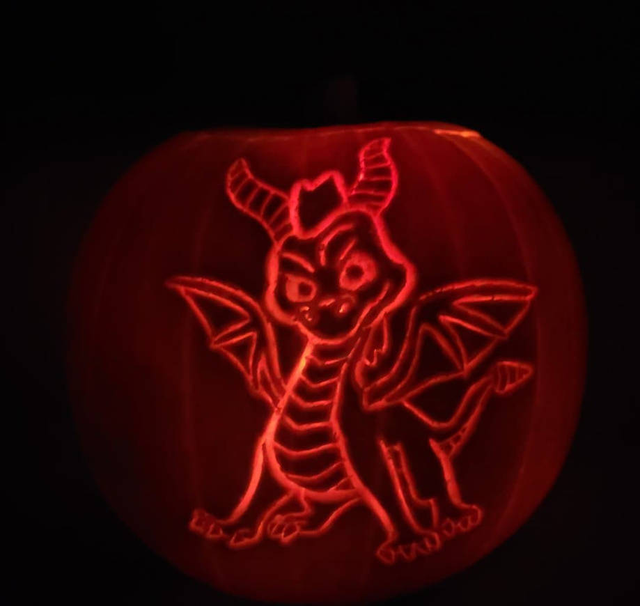 Spyro the Dragon Pumpkin by YDdraigGogh on DeviantArt Spyro the Dragon Pumpkin by YDdraigGogh on DeviantArt