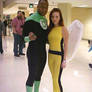 Green Lantern and Hawkgirl