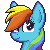 Rainbow Dash Icon Free.