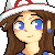 Blue Pokemon Trainer Free Icon.