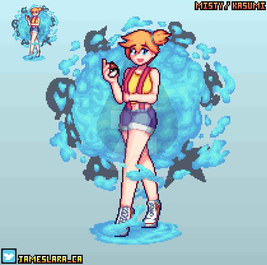 Pokemon Trainer Red Sprite ( Girl Version ) by KERMITHH on DeviantArt