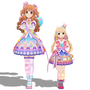 Kirari Moroboshi and Anzu Futaba