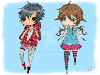 + Chibi Shiro and Karin +