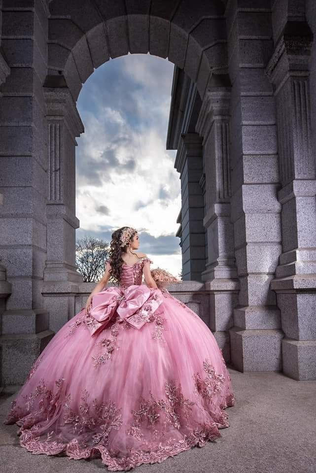 Pink Quinceanera dress in castle by god186 on DeviantArt