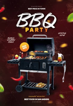 BBQ-Party-PSD-Flyer