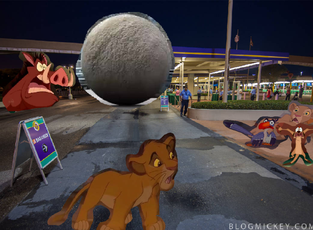 Pumbaa saves simba from a giant rolling ball by danielandresrojas on ...