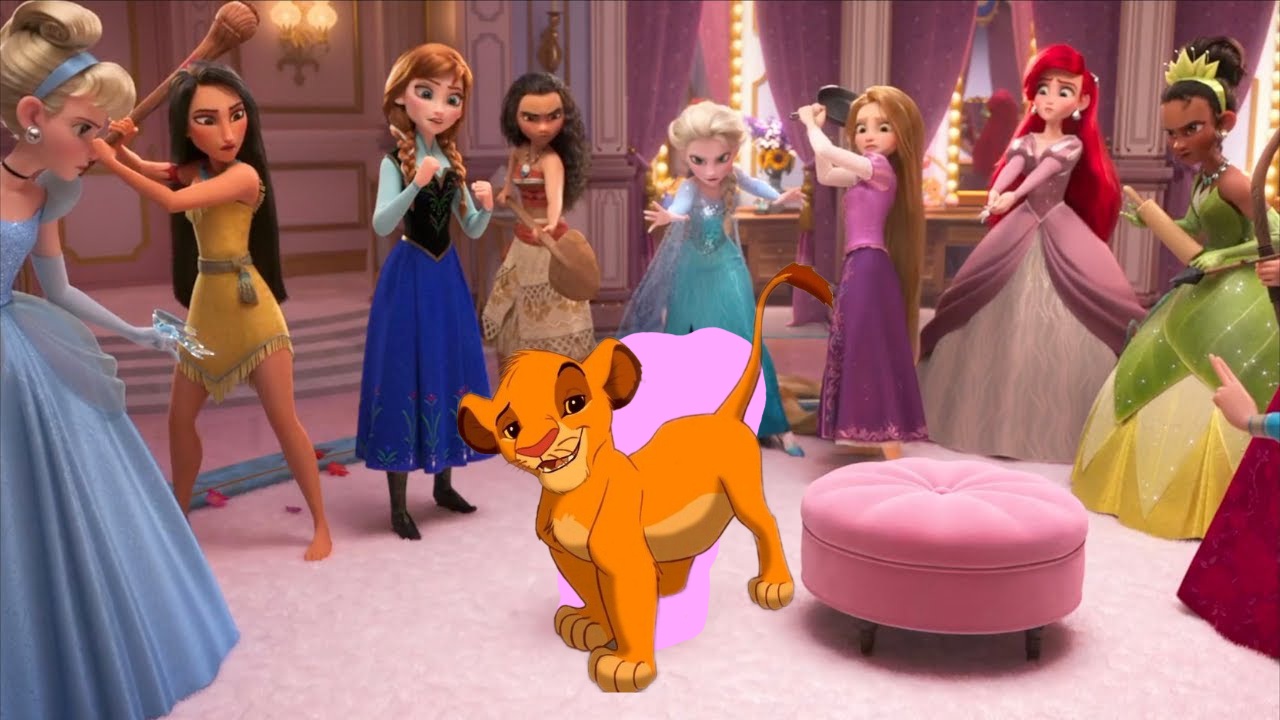 Simba meets the disney princesses by danielandresrojas on DeviantArt