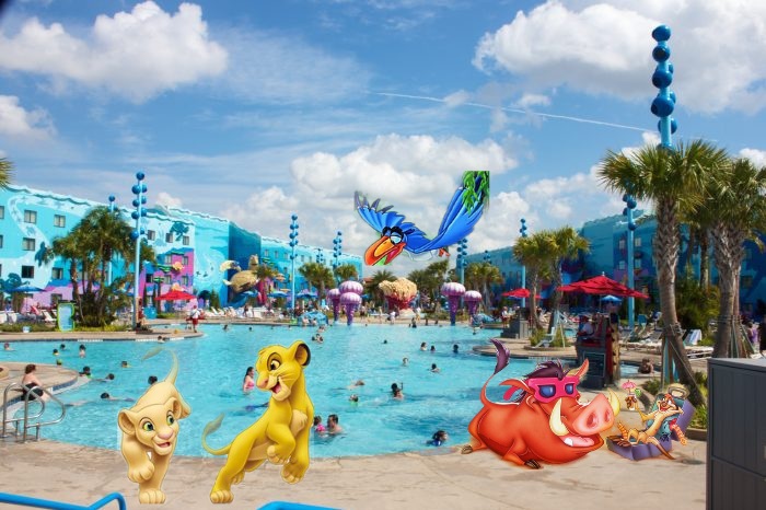 Simba and his friends play at the big blue pool by danielandresrojas on ...