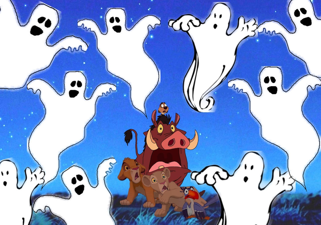 Simba Ghost Scene Ghosts scaring simba and his friends by danielandresrojas on DeviantArt