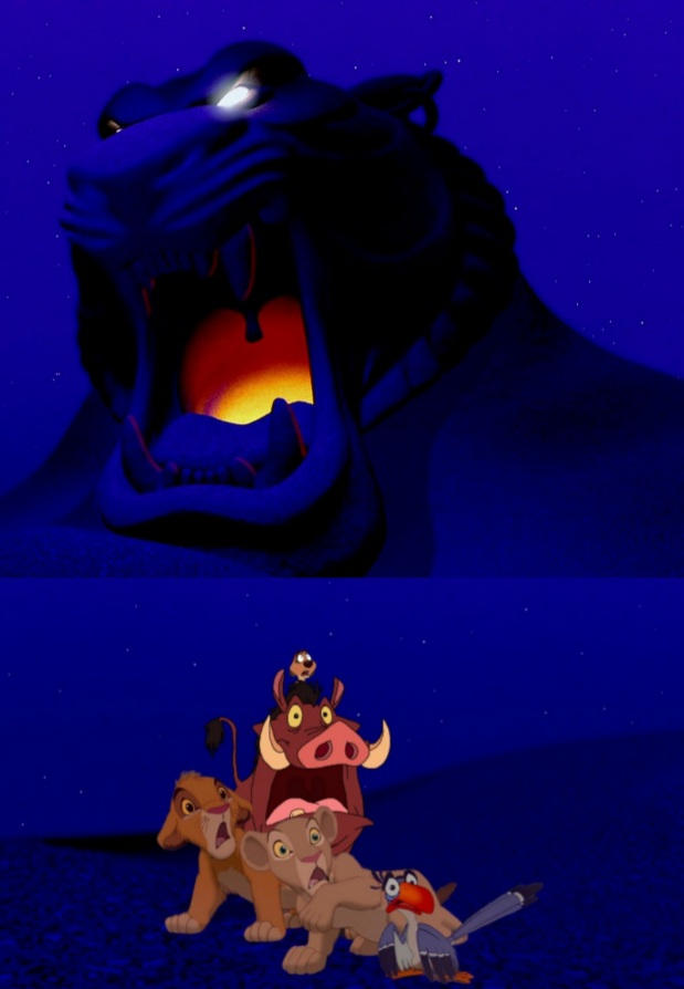 Simba and his friends meets the cave of wonders by danielandresrojas on