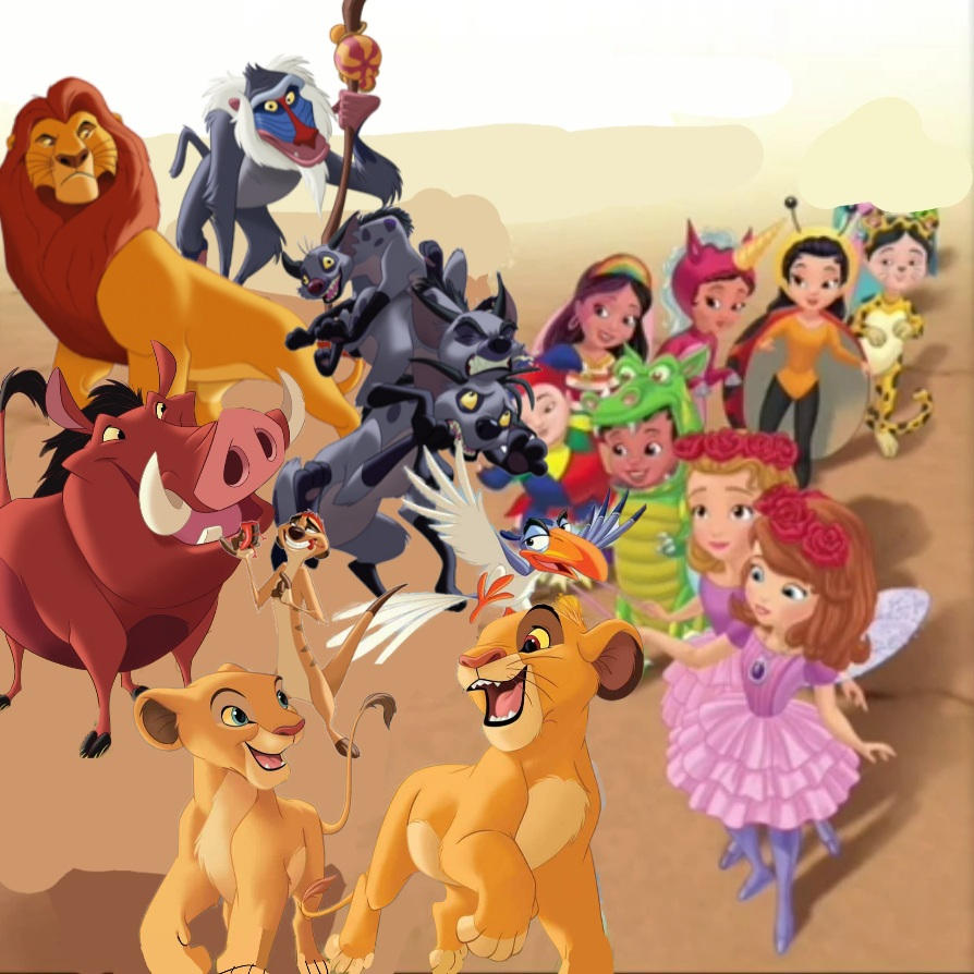 Simba and his friends are having fun by danielandresrojas on DeviantArt