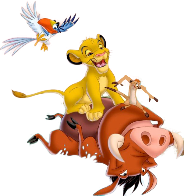 Simba and his friends sliding by danielandresrojas on DeviantArt