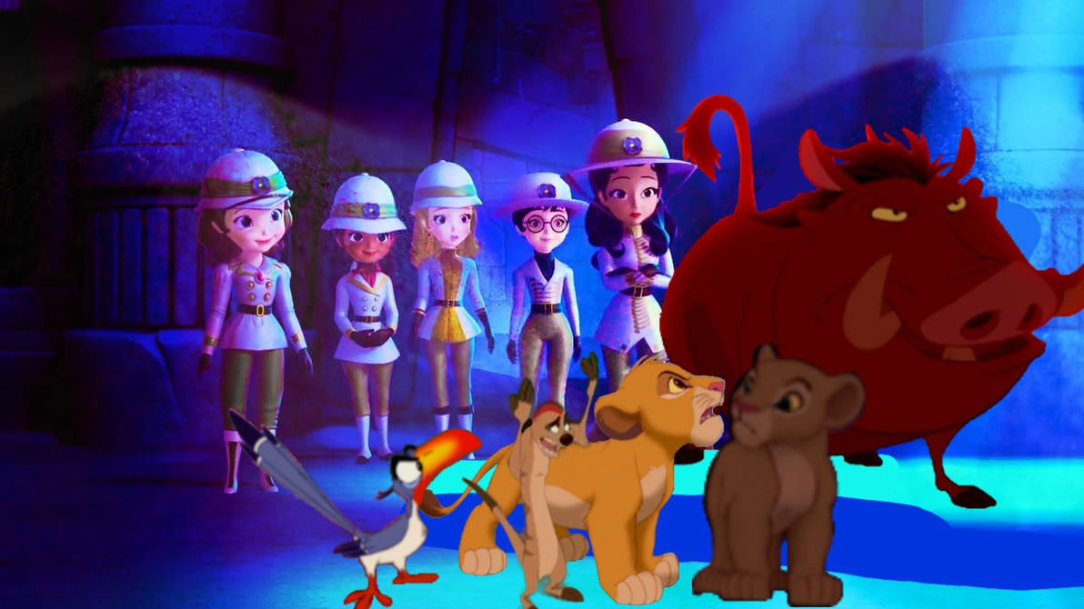 Simba Chasing Simba and his friends trying to be brave by danielandresrojas on DeviantArt