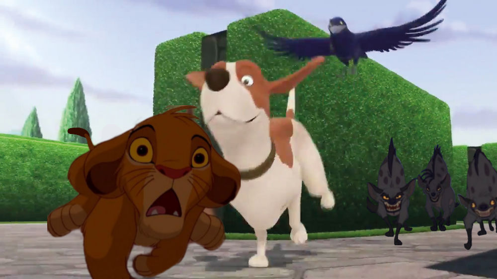 Simba being chased by rex wormwood and the hyenas by danielandresrojas ...