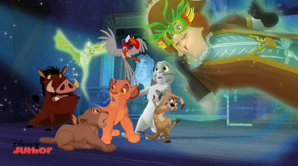 Simba and his friends getting scared by danielandresrojas on DeviantArt