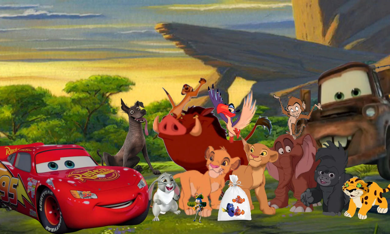 Simba and his friends made new friends! by danielandresrojas on DeviantArt