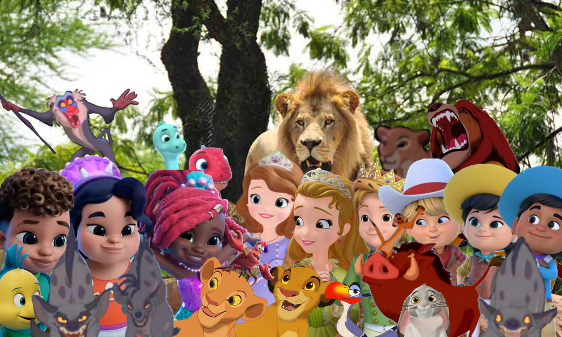 Simba and his friends with the lions by danielandresrojas on DeviantArt