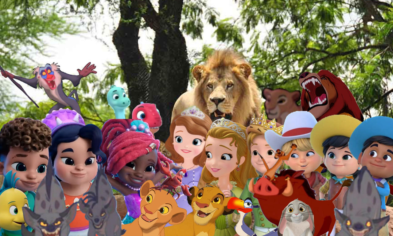 Simba and his friends with the lions by danielandresrojas on DeviantArt