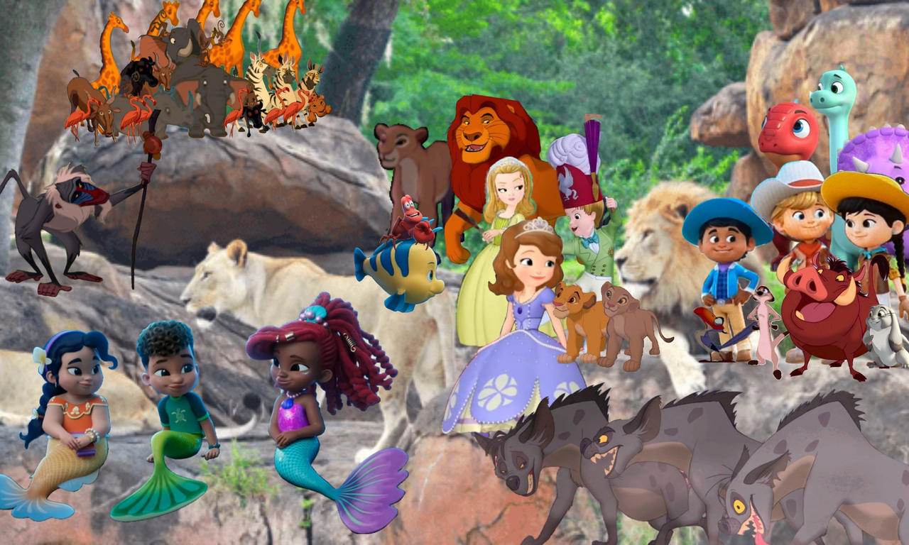 Simba and his friends with the lions by danielandresrojas on DeviantArt