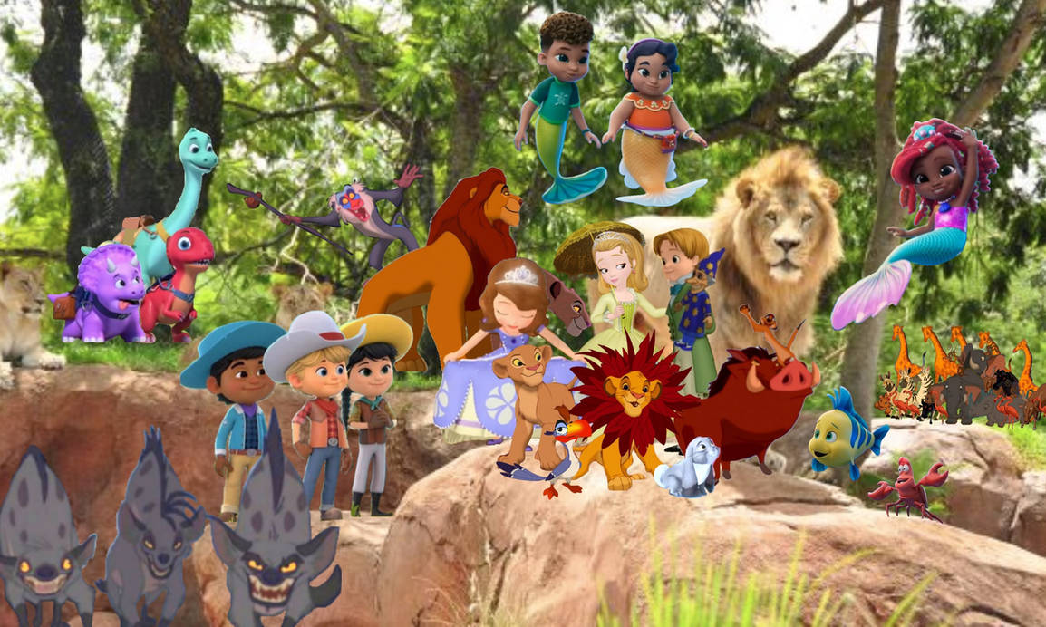 Simba and his friends with the lions by danielandresrojas on DeviantArt