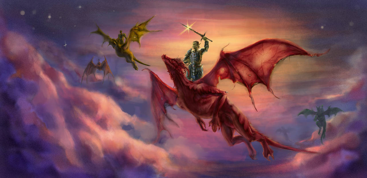 Githyanki On A Dragon By Lyeneeen On DeviantArt githyanki-on-a-dragon-by-lyeneeen-on-deviantart