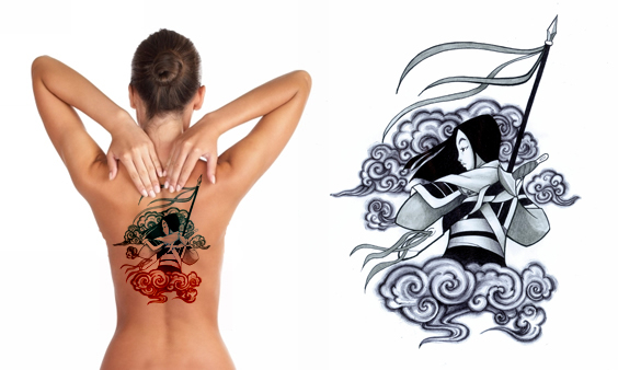 MULAN tattoo design by O-b-s-e-r-v-e-R MULAN tattoo design by O-b-s-e-r-v-e-R