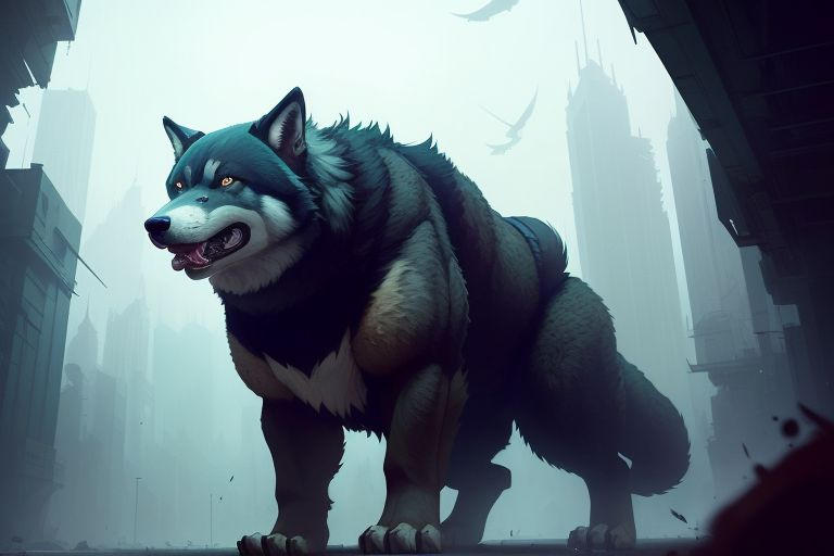 Giant Buff Wolf #9 by BuffFeralGiants on DeviantArt