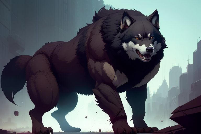 Giant Buff Wolf #12 by BuffFeralGiants on DeviantArt