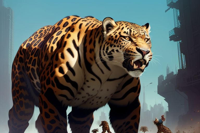 Giant Buff Leopard #3 by BuffFeralGiants on DeviantArt