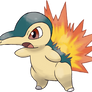 Cyndaquil but he can see