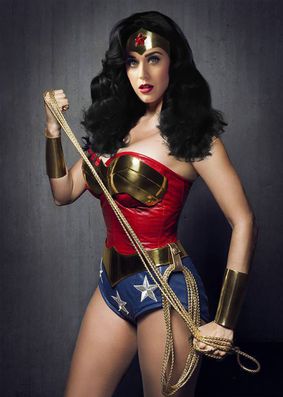 Katy Perry Wonder Woman Cosplay (Birthday Morph)