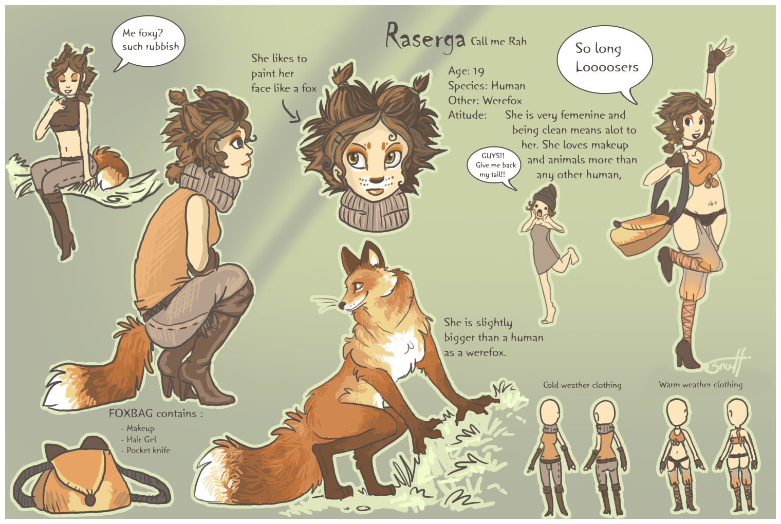 Raserga refsheet