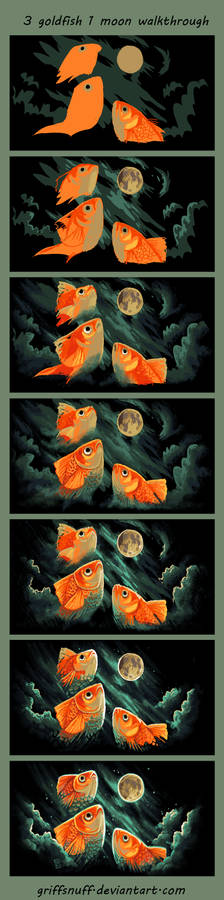 3 goldfish 1 moon walkthrough