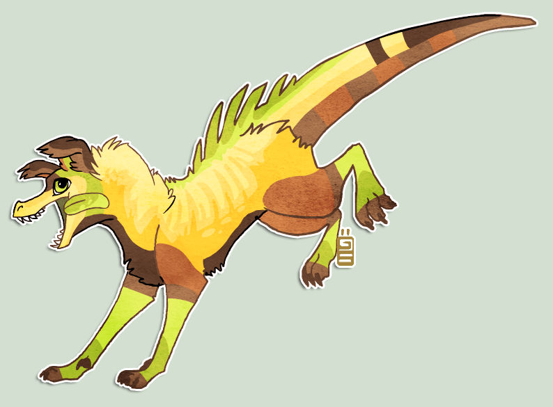Dog Vs Raptor Raptordog design gift by griffsnuff on DeviantArt