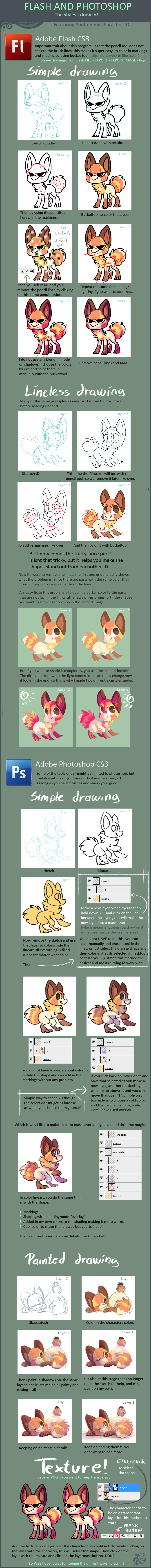 Flash and photoshop tutorial on how I use them