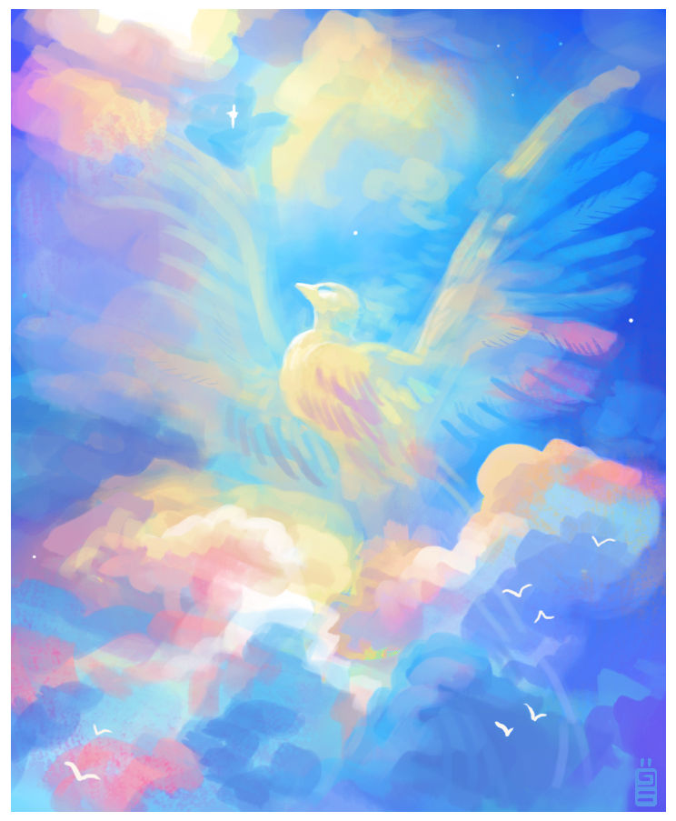 Heaven bird. Птицы в облаках. Птицы в небе. Красивые небесные птицы арт. Небо птицы солнце.