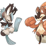 Fakemon #107 and #108