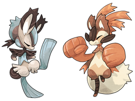 Fakemon #107 and #108