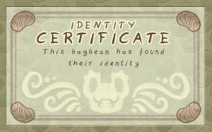 Identity certificate by griffsnuff
