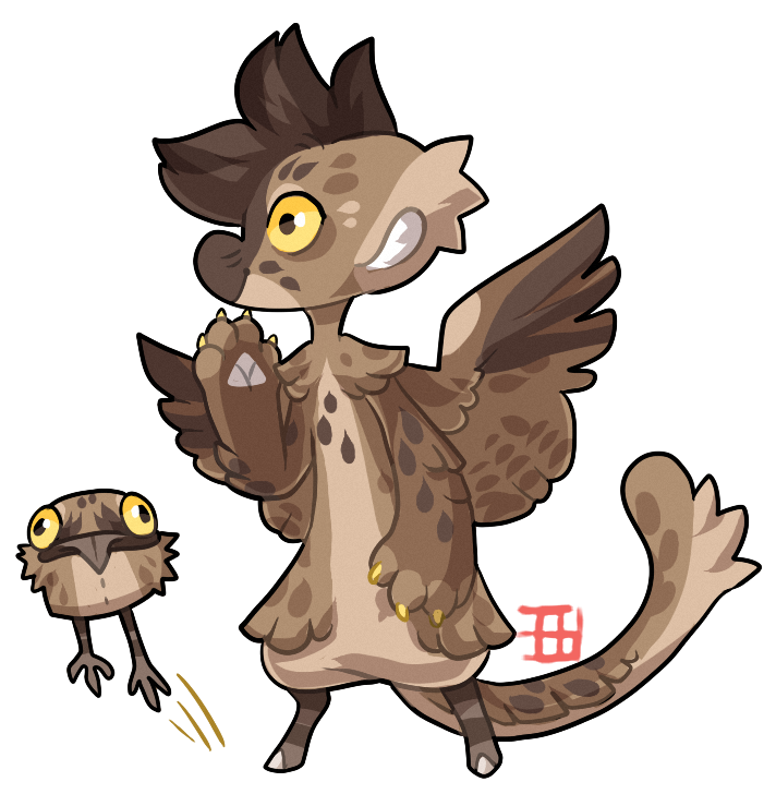 #892 Magical Blessed Bagbean w/m - Potoo