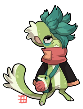 #1547 Bagbean - Green Anole