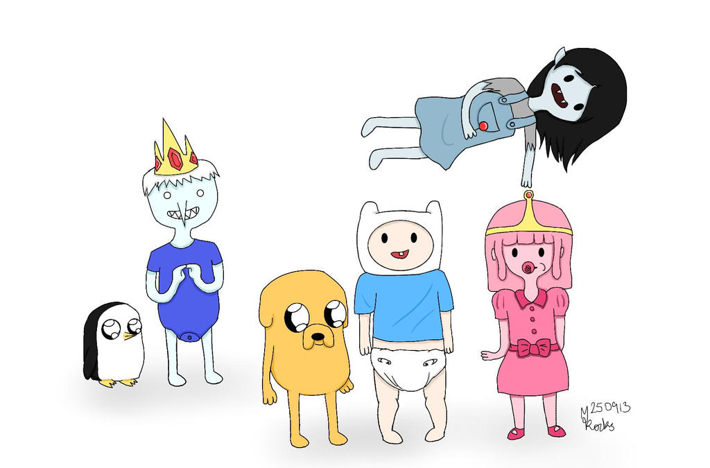 Baby Adventure Time by a-zombified-chimera on DeviantArt