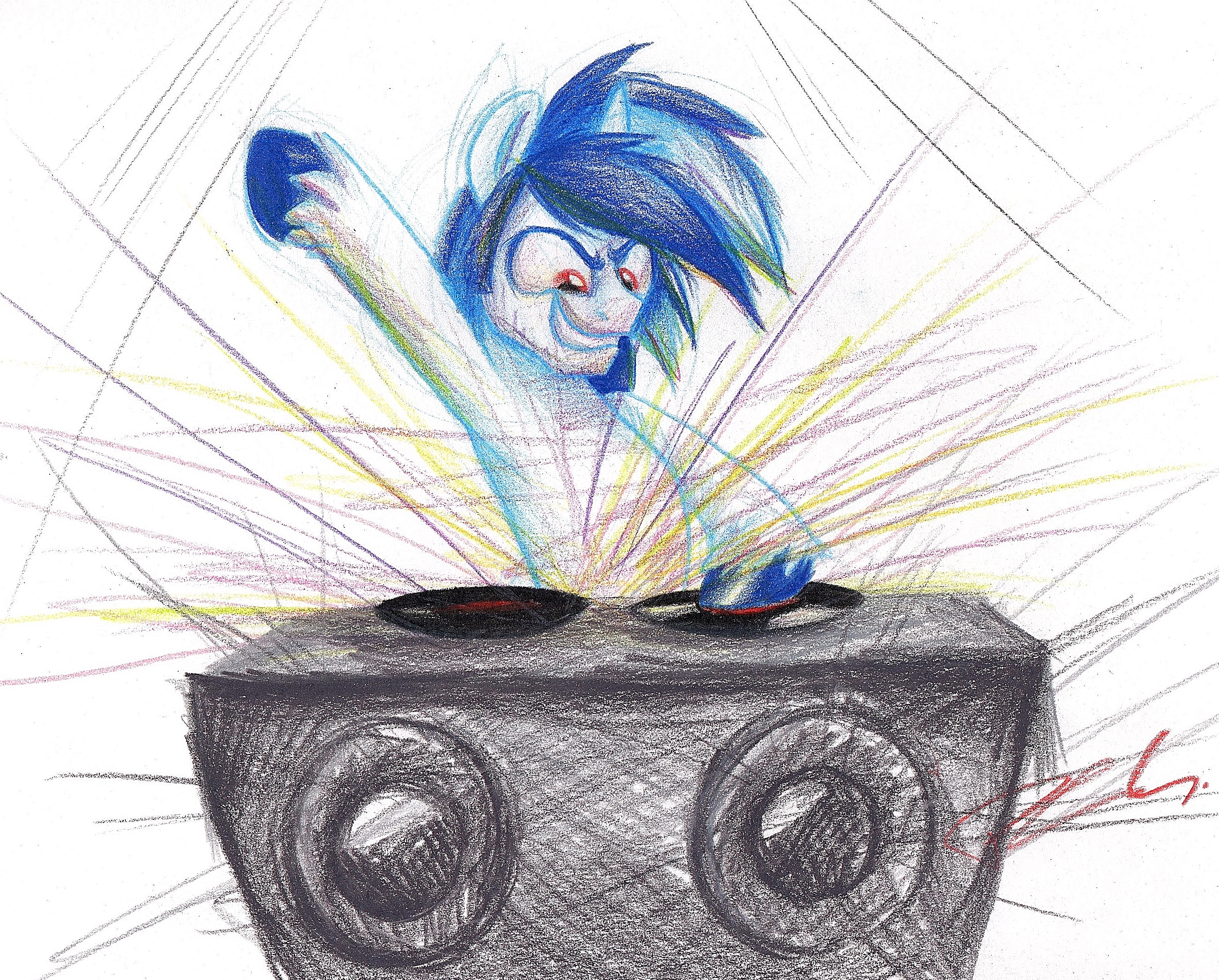 Vinyl Scratch R63 sketch